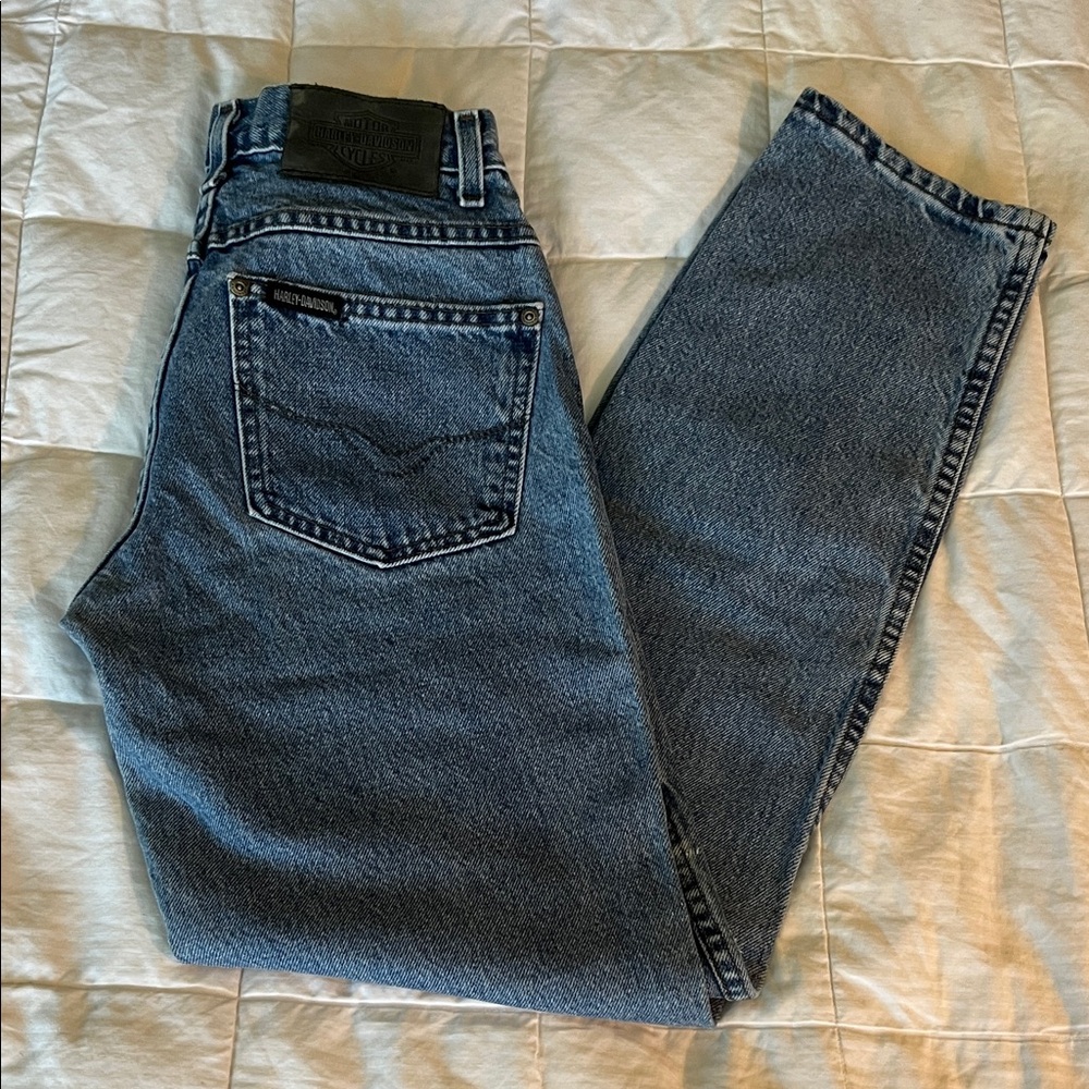 Harley Davidson Medium Blue Denim Jeans 2
